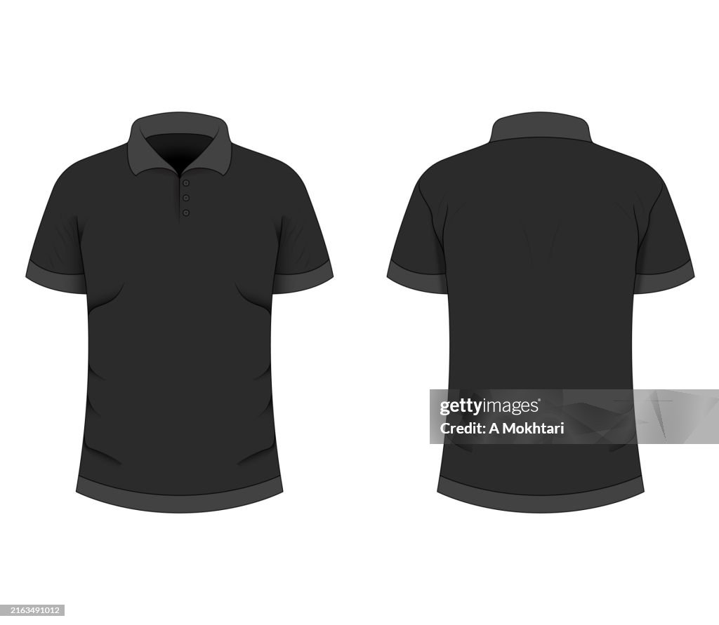 Camiseta polo negra.
