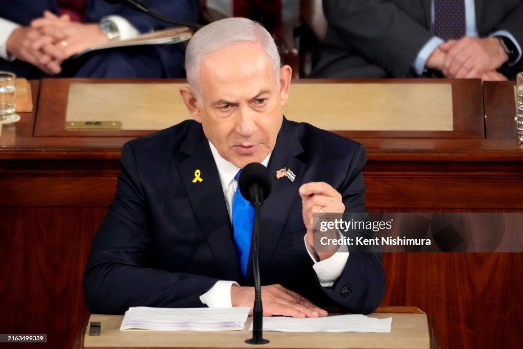 Israeli PM Netanyahu Delivers Address To Joint Meeting Of U.S. Congress