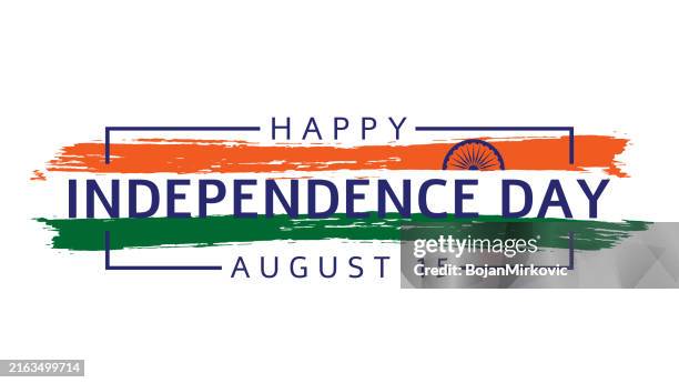 india independence day india card, august 15. vector - august stock illustrations