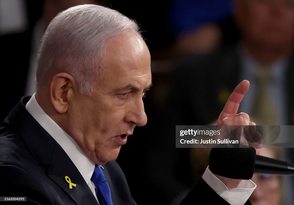 Israeli PM Netanyahu Delivers Address To Joint Meeting Of U.S. Congress