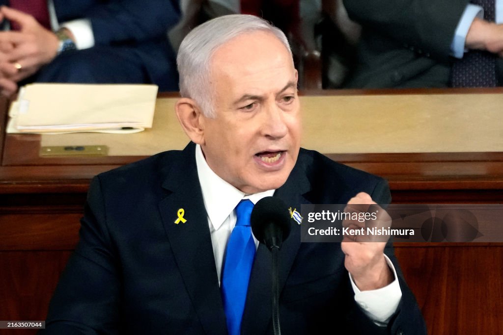 Israeli PM Netanyahu Delivers Address To Joint Meeting Of U.S. Congress