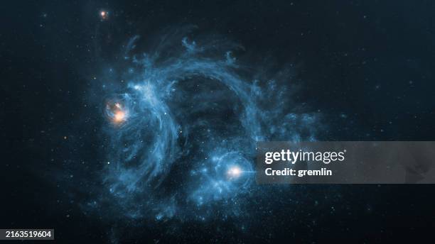 abstract image of distant galaxies merging together - bunt arrangemang bildbanksfoton och bilder