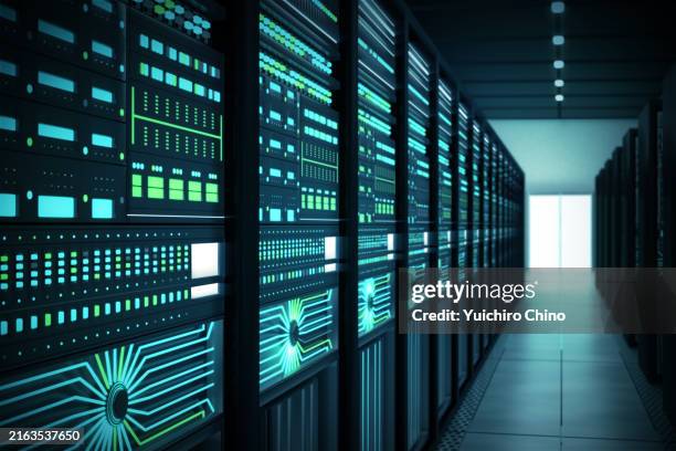 futuristic data center - data center foto e immagini stock