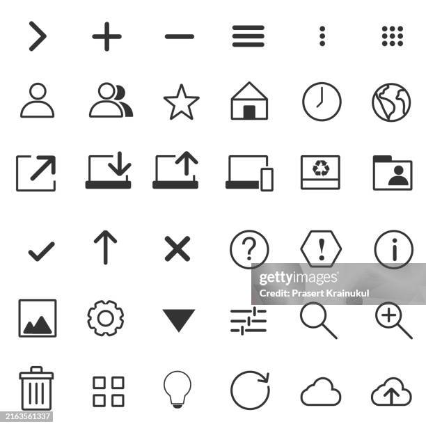 vector description. website interface icon for web and mobile - graphical user interface stock pictures, royalty-free photos & images
