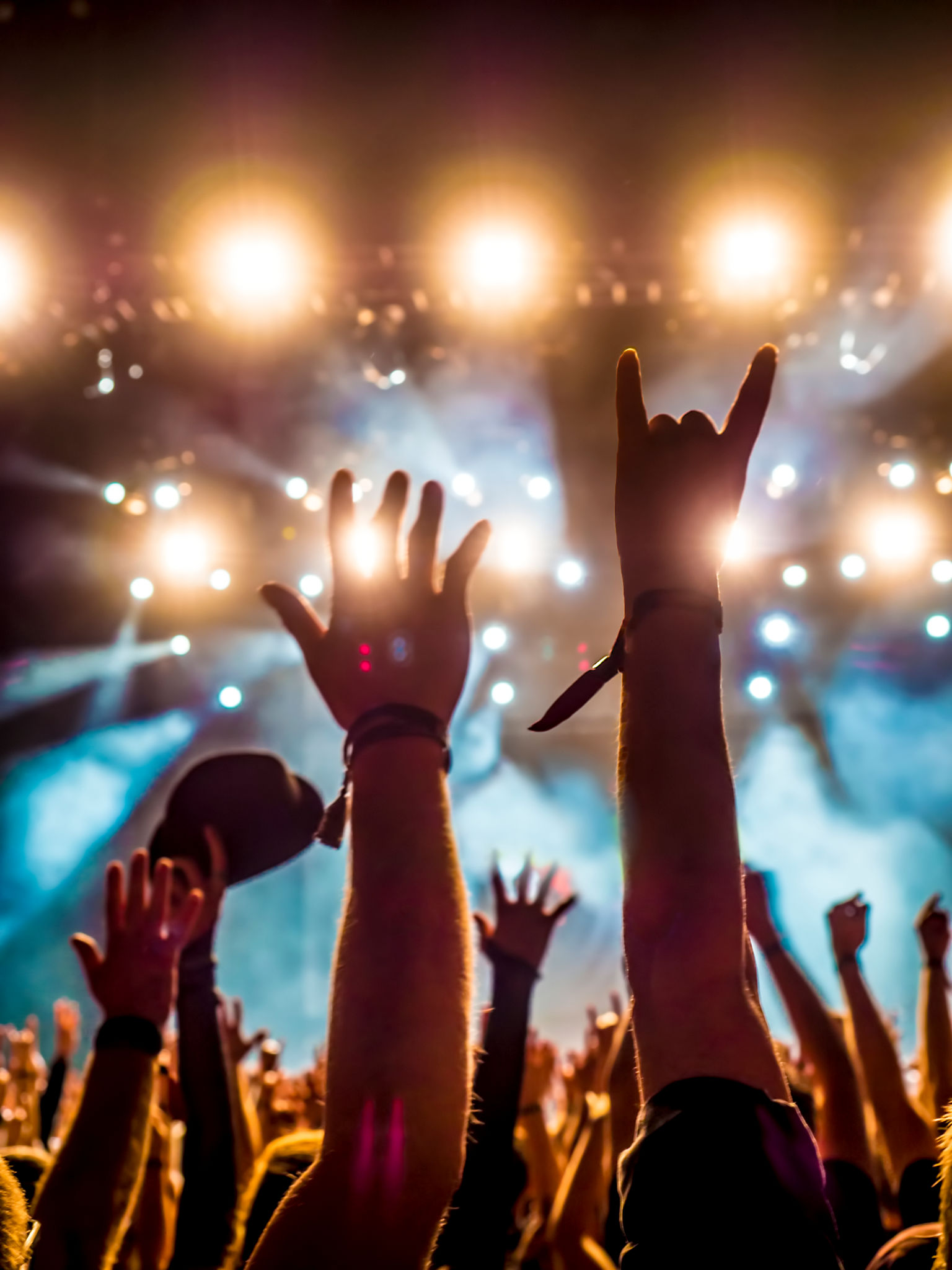 Crowd Enjoying At Concert Crowd Enjoying At Concert