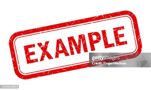 example red grunge stamp - role model stock illustrations