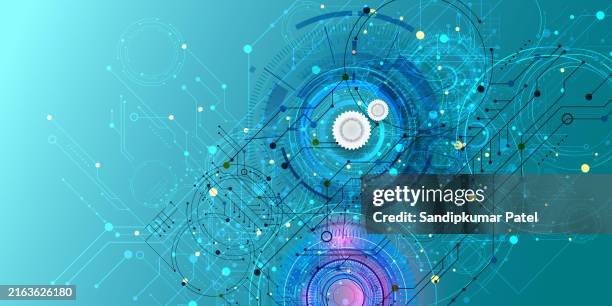 hi-tech digital technology and engineering. abstract technical background. - process automation abstract stock illustrations