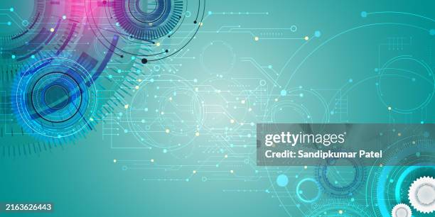 hi-tech digital technology and engineering. abstract technical background. - process automation abstract stock illustrations