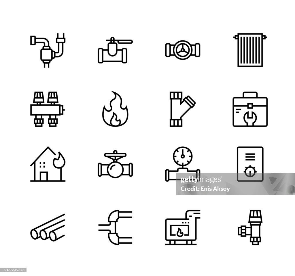 Natural Gas Installation icons