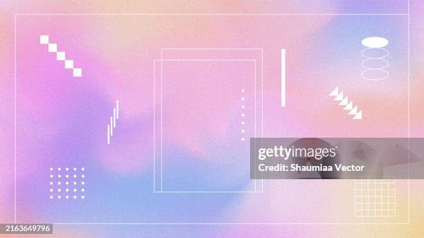 abstract blurred multicolored gradient fluid holographic vector background design wallpaper template with geometric shape, dynamic color, waves, and blend. futuristic modern backdrop design for business, presentation, ads, banner and more - millennium stock illustrations