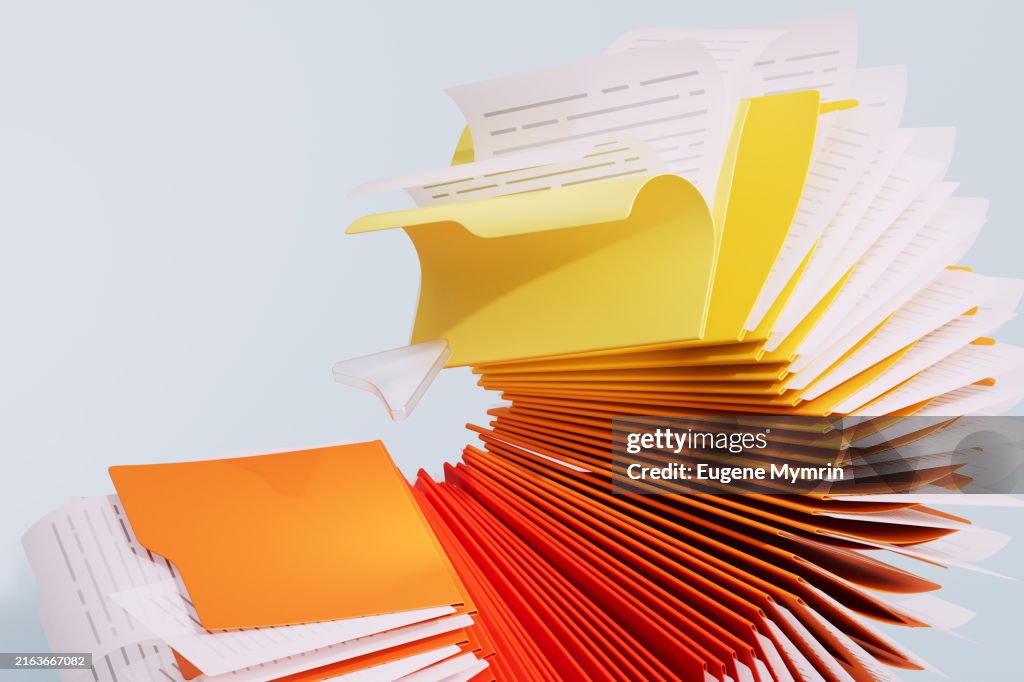 3D Colored File Folders and Cursor. Your Files, Anywhere - Secure Cloud Storage Solutions