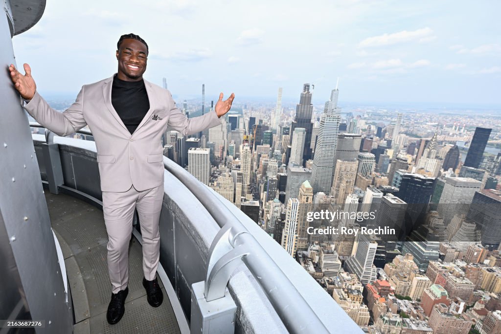 Jalen Milroe Visits the Empire State Building
