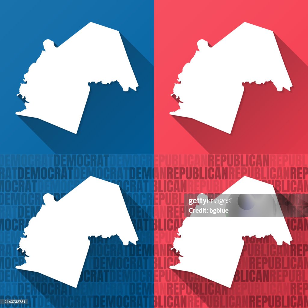Butler County, Kentucky. Maps on blue and red backgrounds