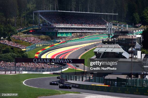 View during the Formula 1 Belgian Grand Prix at Spa-Francorchamps in Spa, Belgium on July 28, 2024.