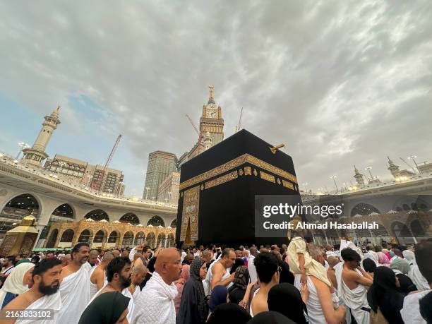 Muslims from all over the world perform Umrah on July 26, 2024 in Mecca, Saudi Arabia. Unlike the Hajj, the annual pilgrimage to Mecca that takes...