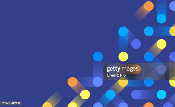 illustrazioni stock, clip art, cartoni animati e icone di tendenza di modern connection ai circuit digital data abstract background - movimento