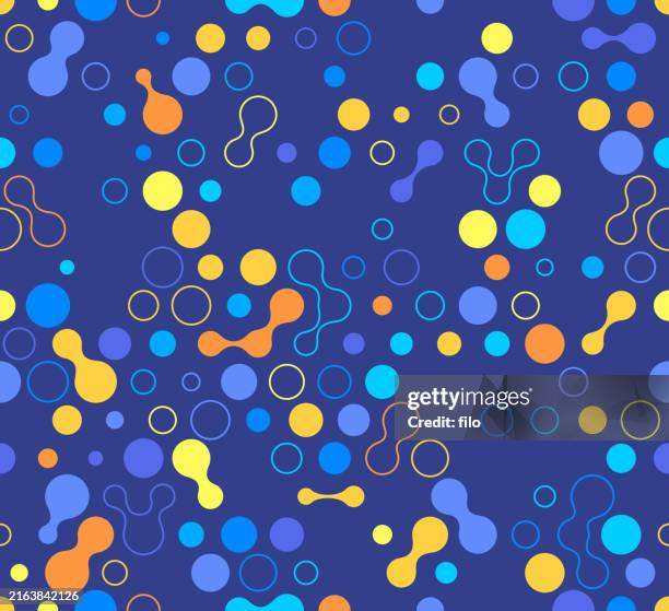 abstract seamless repeating tileable dots background pattern - virology stock illustrations