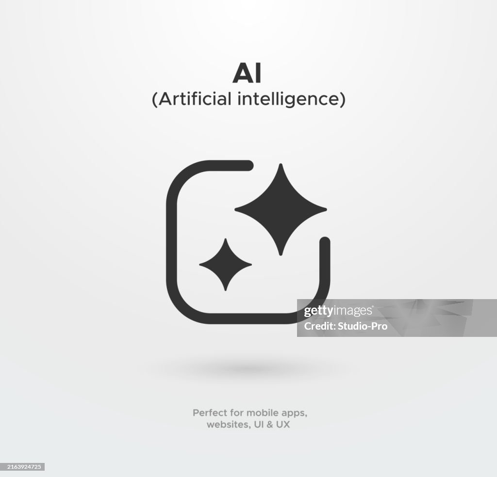 AI artificial intelligence icon design