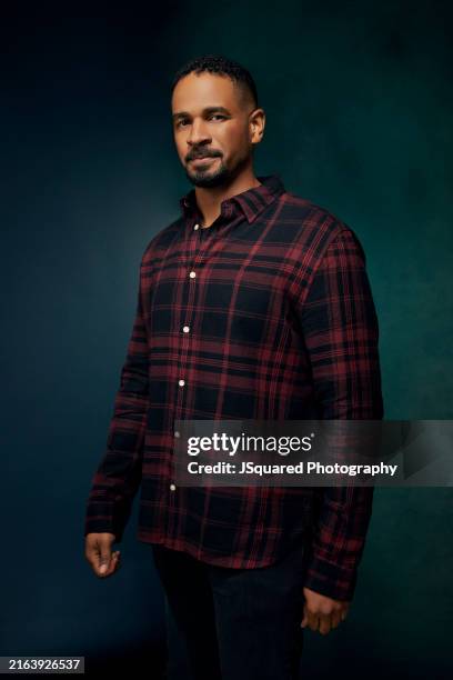 Damon Wayans Jr. Poses for TV Guide Magazine during the 2024 Summer TCA Portrait Studio at The Langham Huntington, Pasadena on July 13, 2024 in...