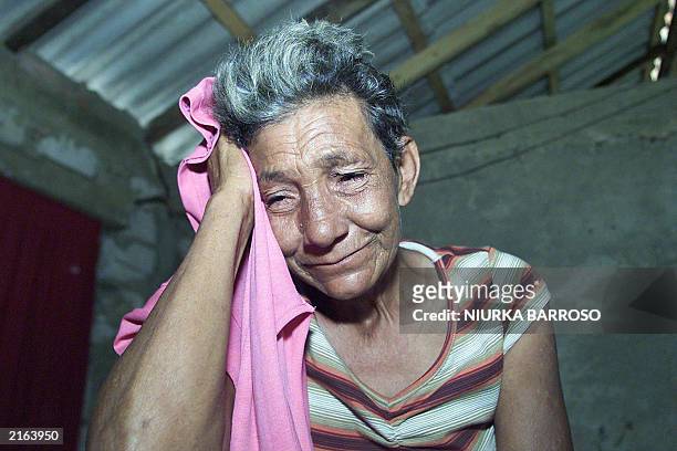 Maria Acosta, mother of Luis Alberto Suarez killed during the attempt to hijack of a Cuban vessel cries at her home in La Caloma, Pilar del Rio...
