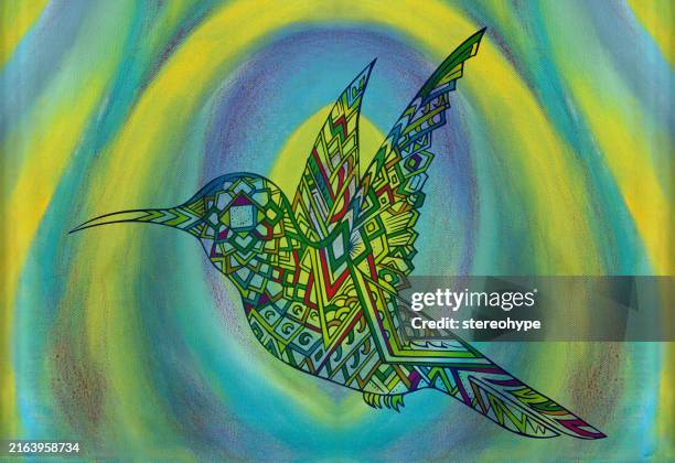 colibri portal - fibonacci stock illustrations