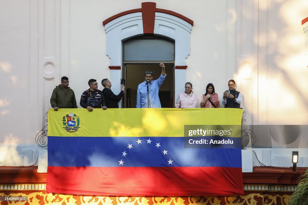Venezuelan President Nicolas Maduro's supporters demonstrate in Caracas