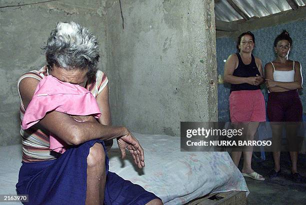 Maria Acosta , mother of Luis Alberto Suarez killed during an attempt to hijack a Cuban vessel cries at her home in La Caloma, Pilar del Rio...