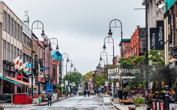 three rivers, quebec - high street stock-fotos und bilder