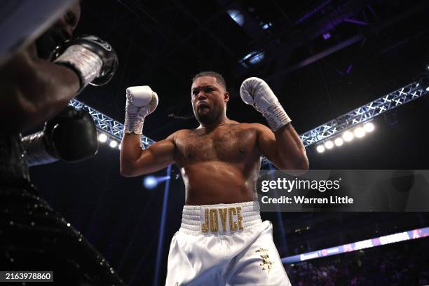 Derek Chisora and Joe Joyce fight at The O2 Arena on July 27, 2024 in London, England.