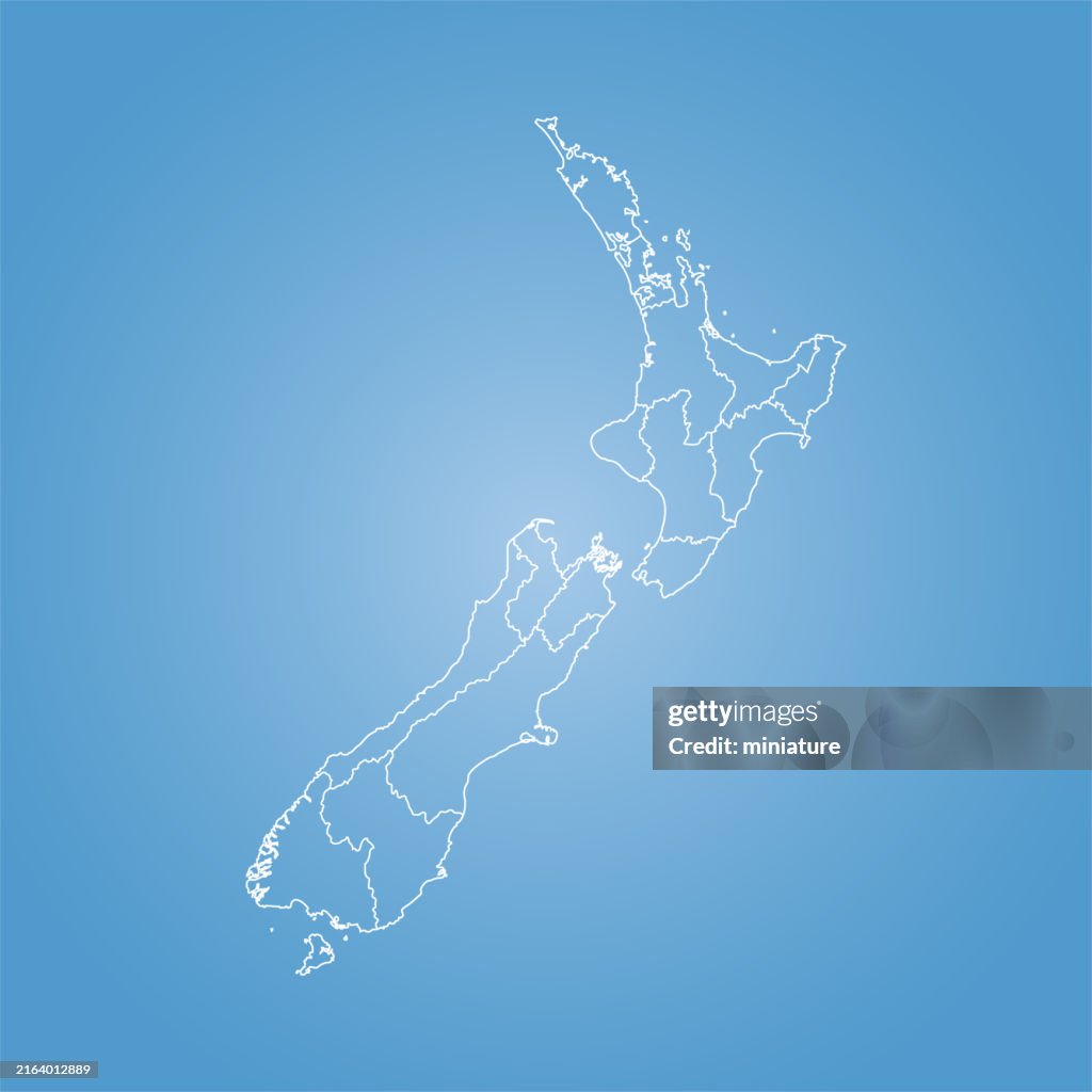 Nz Map Small New Zealand Map High-Res Vector Graphic - Getty Images