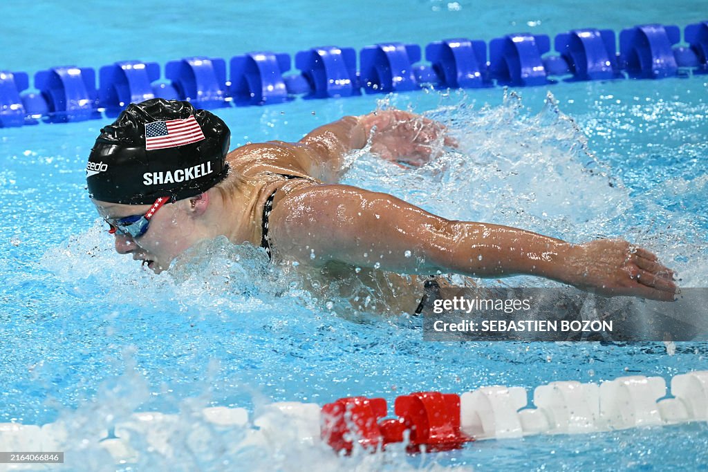 Shackell US' Alex Shackell competes in the semifinal of the women's 200m... News ...