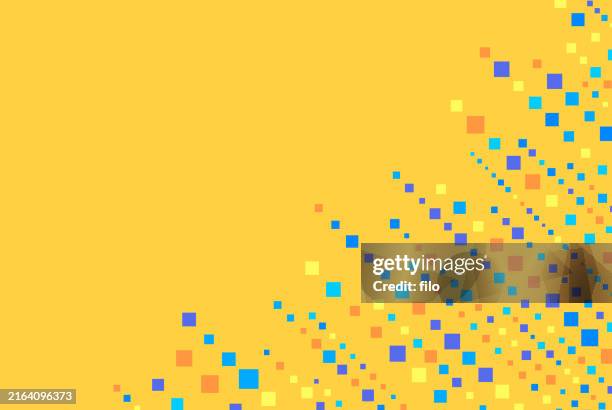modern square dot abstract pattern background design - tribal pattern background stock illustrations