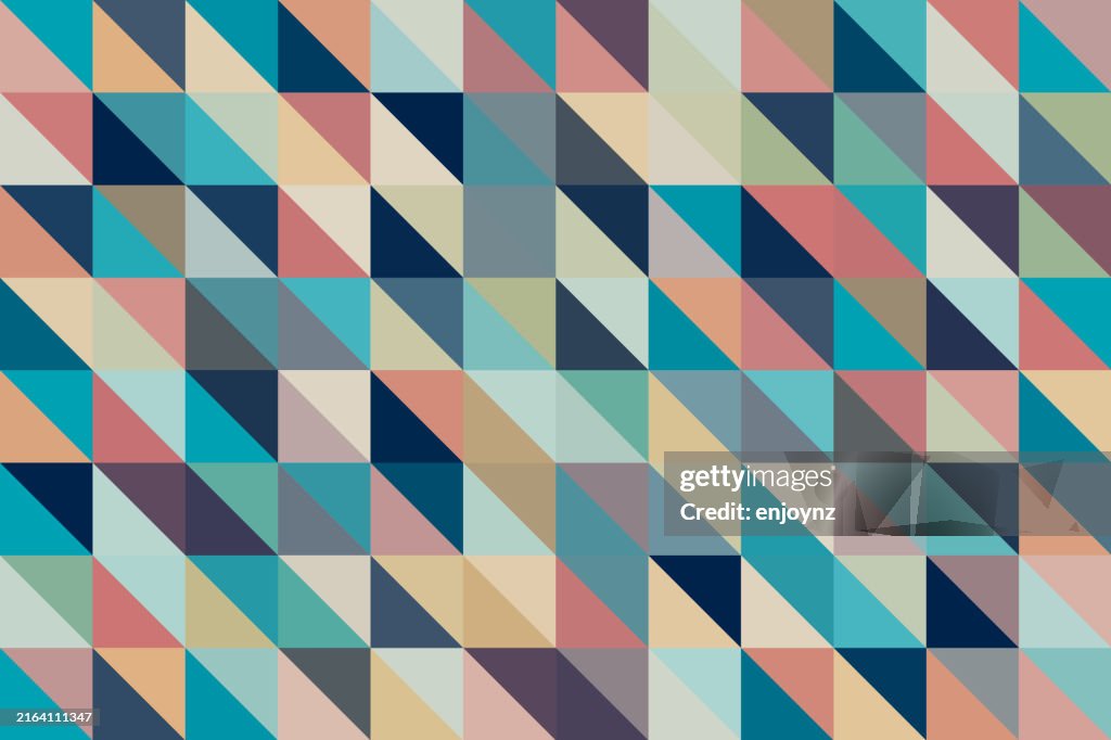 Triangle Shape With Color Seamless Colorful Triangle Shapes Background Illustration High-Res ...