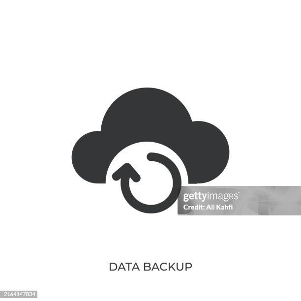 data backup glyph solid icon. solid icon that can be applied anywhere, simple, pixel perfect and modern style - floppy disk stock illustrations