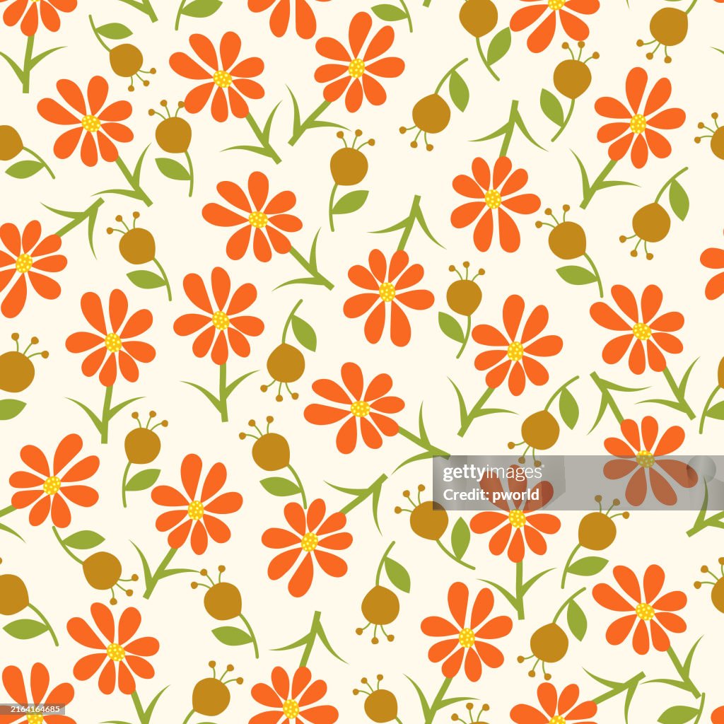 Floral seamless pattern .