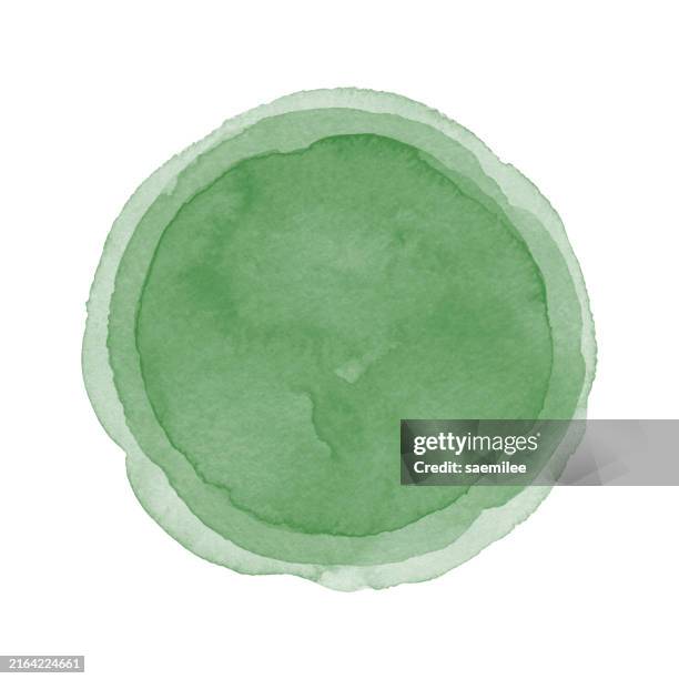 layered green watercolor gradient 202407 - watercolor on paper stock illustrations