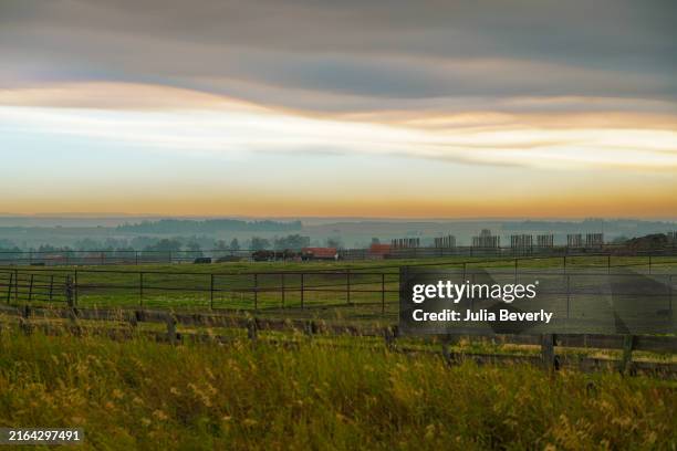 Smoke from distant wildfires is seen on September 10 near Dawson Creek, British Columbia, Canada.