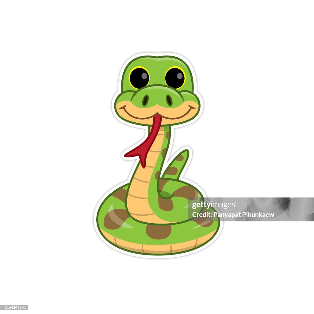 Vector illustration of snake.