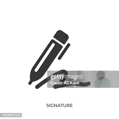 Signature glyph solid icon. Solid icon that can be applied anywhere, simple, pixel perfect and modern style Signature glyph solid icon. Solid icon that can be applied anywhere, simple, pixel perfect and modern style
