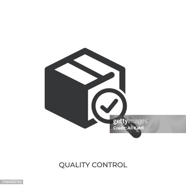 quality control glyph solid icon. solid icon that can be applied anywhere, simple, pixel perfect and modern style - loading dock stock illustrations