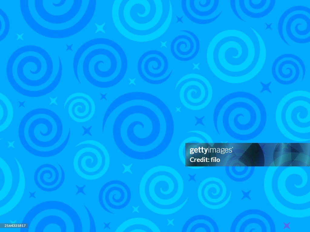 Fun Blue Simple Rpeating Pattern Background Blue Seamless Repeating Tileable Swirl Background High-Res Vector ...