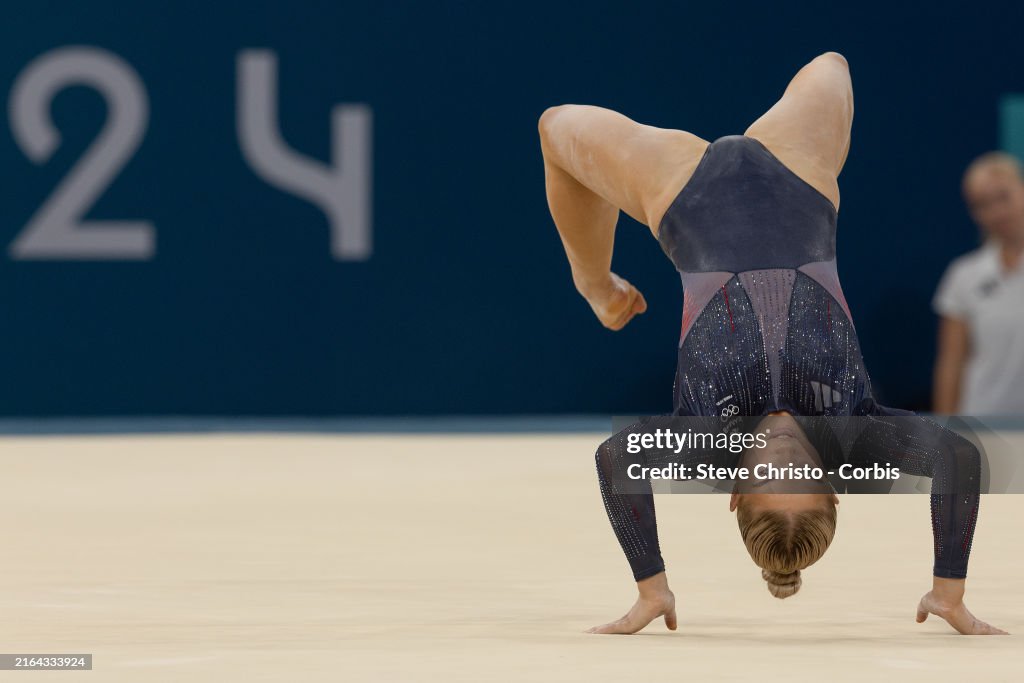 Ruby Evens Ruby Evans of Great Britain performs on the floor exercise during the ...