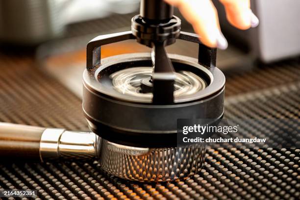coffee machine - portafilter stock pictures, royalty-free photos & images