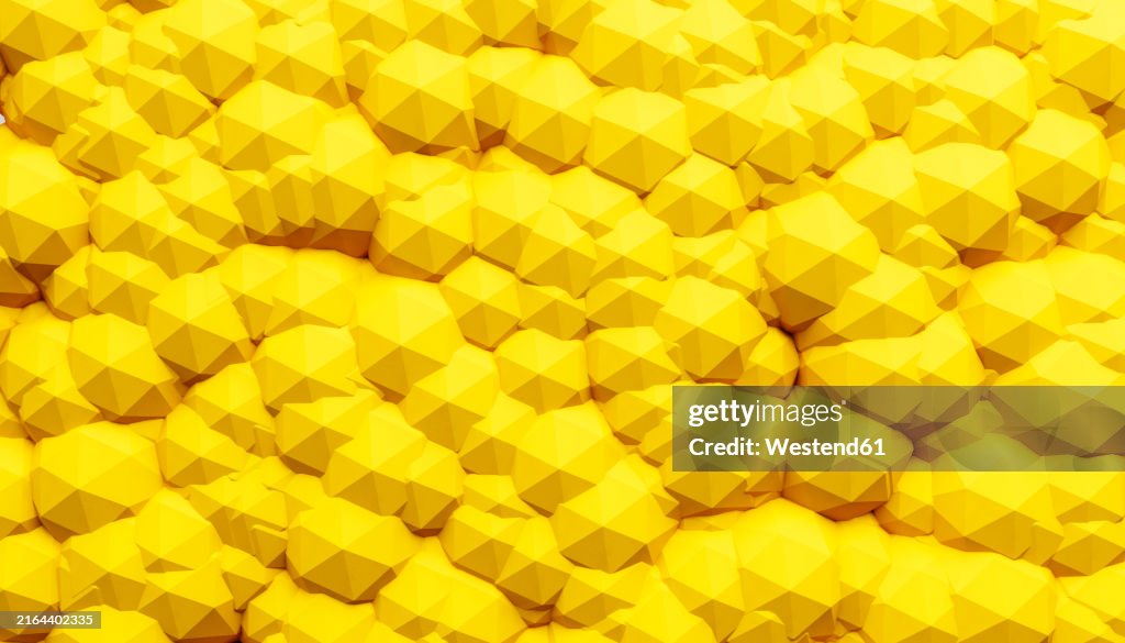 Yellow Color Geometry 3d Render Of Yellow Colored Abstract Geometric Shapes High-Res Vector ...
