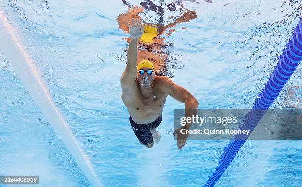 Zac Incerti of Team Australia competes in the Men’s 4x200m Freestyle ...