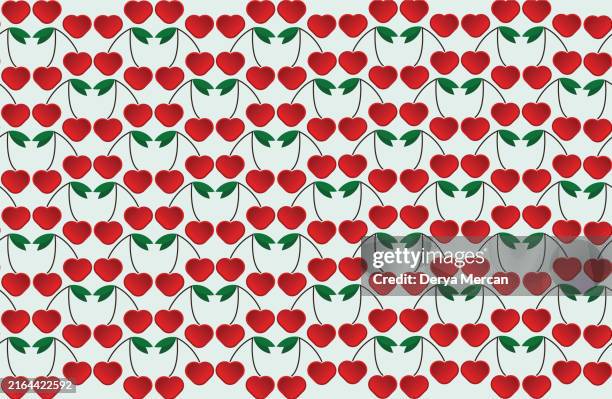 abstract backgrounds cherry seamless pattern . stock illustration - cherry background stock illustrations