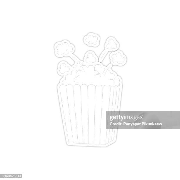 Popcorn Exploding Drawing 24 Popcorn Bucket Drawing Stock Photos, High-Res Pictures, and Images ...