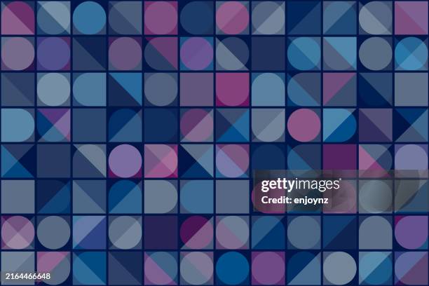 seamless colorful retro pattern background wallpaper - circle pattern seamless stock illustrations