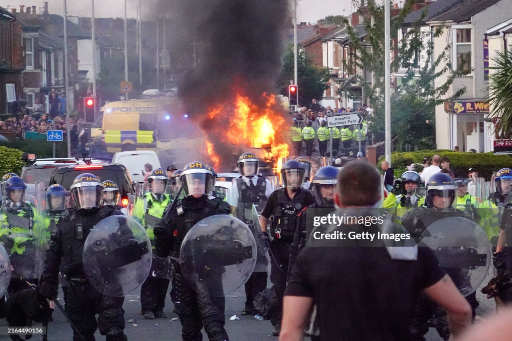 Protest In Southport Sparked By Rumours Of Stabbing Suspect's Identity