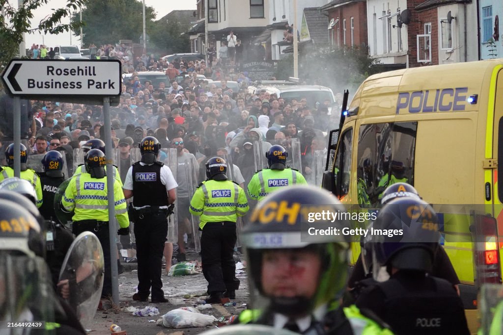 Protest In Southport Sparked By Rumours Of Stabbing Suspect's Identity